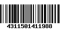 Código de Barras 4311501411988