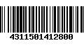 Código de Barras 4311501412800