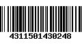 Código de Barras 4311501430248