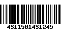 Código de Barras 4311501431245