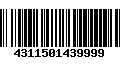 Código de Barras 4311501439999