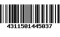 Código de Barras 4311501445037