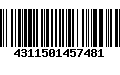 Código de Barras 4311501457481