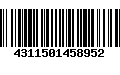 Código de Barras 4311501458952