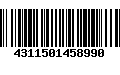 Código de Barras 4311501458990