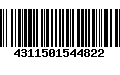 Código de Barras 4311501544822