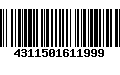 Código de Barras 4311501611999