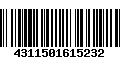 Código de Barras 4311501615232