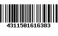 Código de Barras 4311501616383