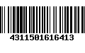 Código de Barras 4311501616413