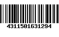 Código de Barras 4311501631294