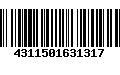 Código de Barras 4311501631317