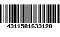 Código de Barras 4311501633120