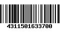 Código de Barras 4311501633700