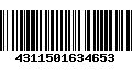 Código de Barras 4311501634653