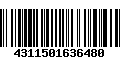 Código de Barras 4311501636480