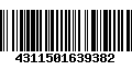 Código de Barras 4311501639382