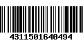 Código de Barras 4311501640494