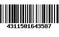 Código de Barras 4311501643587