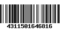 Código de Barras 4311501646816