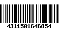 Código de Barras 4311501646854