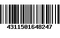 Código de Barras 4311501648247