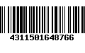 Código de Barras 4311501648766