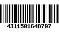 Código de Barras 4311501648797