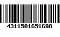 Código de Barras 4311501651698