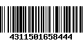 Código de Barras 4311501658444