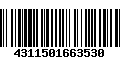 Código de Barras 4311501663530