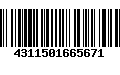 Código de Barras 4311501665671