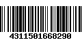 Código de Barras 4311501668290