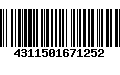 Código de Barras 4311501671252