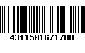 Código de Barras 4311501671788