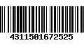 Código de Barras 4311501672525