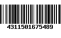 Código de Barras 4311501675489