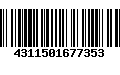 Código de Barras 4311501677353