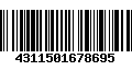 Código de Barras 4311501678695