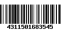 Código de Barras 4311501683545