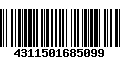 Código de Barras 4311501685099