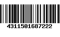 Código de Barras 4311501687222