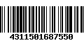 Código de Barras 4311501687550