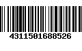 Código de Barras 4311501688526