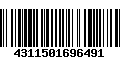 Código de Barras 4311501696491