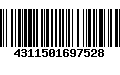 Código de Barras 4311501697528