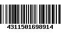 Código de Barras 4311501698914