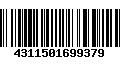 Código de Barras 4311501699379