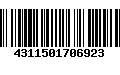 Código de Barras 4311501706923