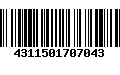 Código de Barras 4311501707043